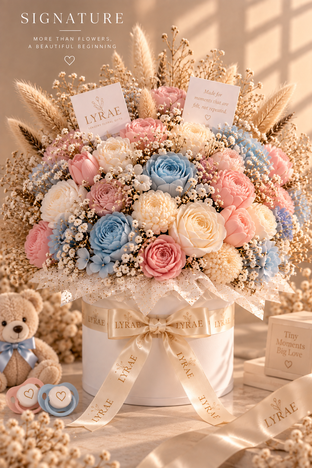 🩵🩷 LYRAE Baby Reveal | Sensory Floral