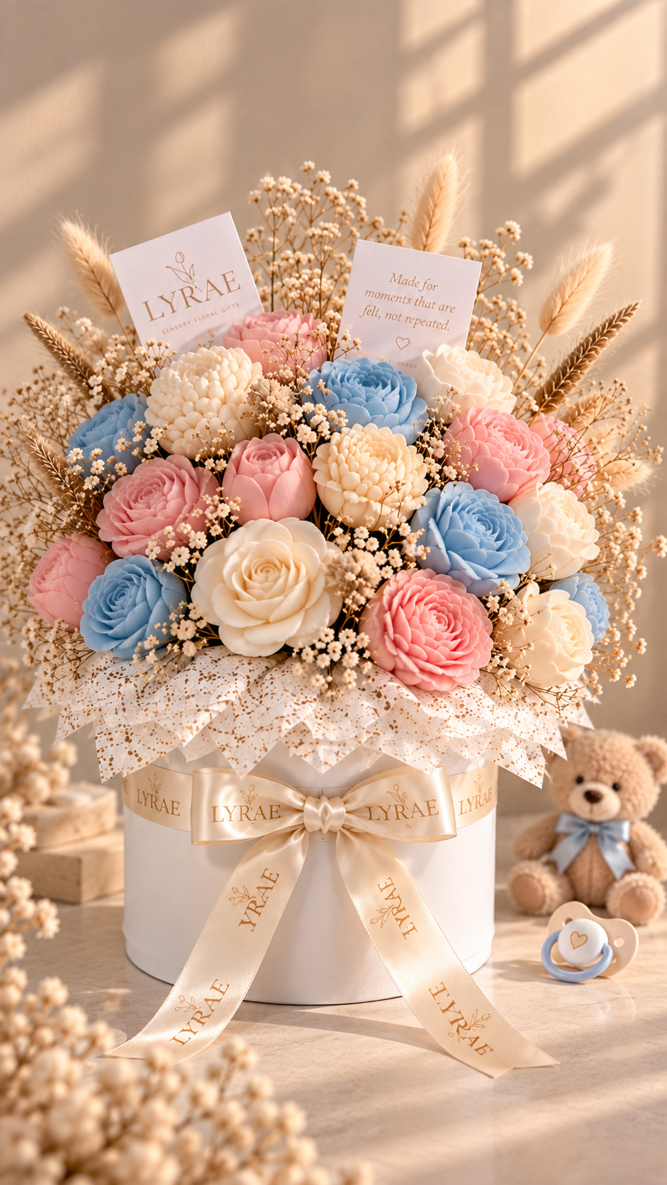 🩵🩷 LYRAE Baby Reveal | Sensory Floral
