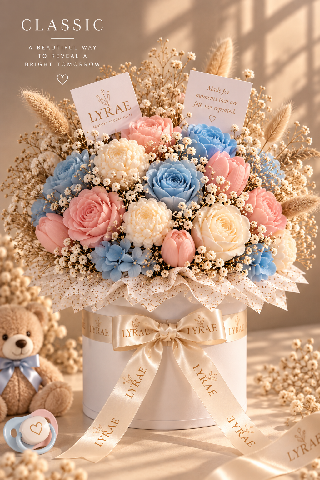 🩵🩷 LYRAE Baby Reveal | Sensory Floral